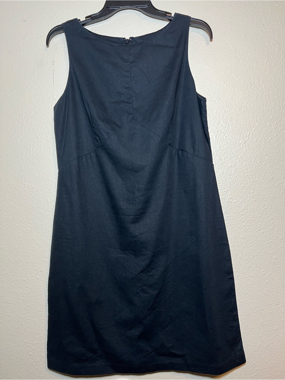 Banana Republic Black Linen Dress Size  Small Sleeveless Fully Lined